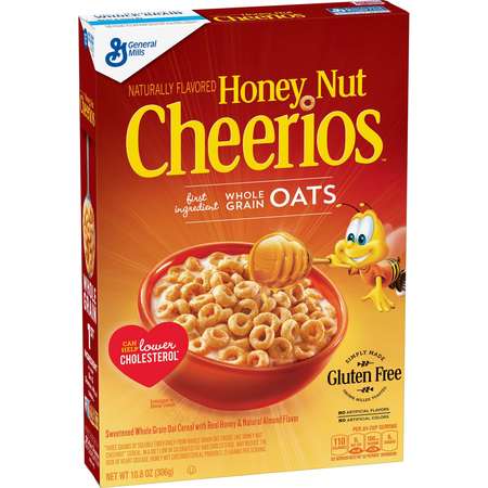 CHEERIOS Honey Nut Cheerios Cereal Box 10.8 oz., PK12 16000-12479